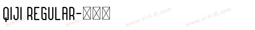 QIJI Regular字体转换